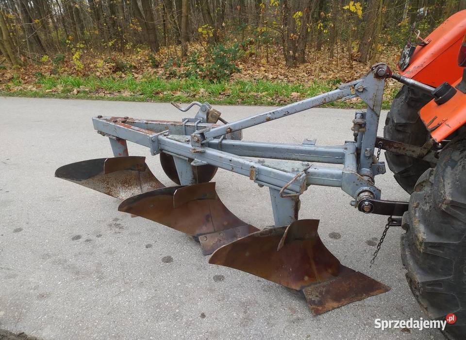 Pług Grudziądz 3skibowy 21 Oryginalna przystawka nieuszkodzony małopolskie Dąbrowa Tarnowska