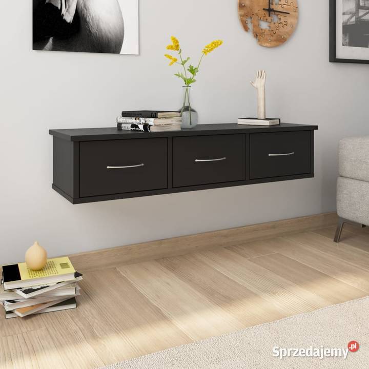 vidaXL Półka ścienna z szufladami800595