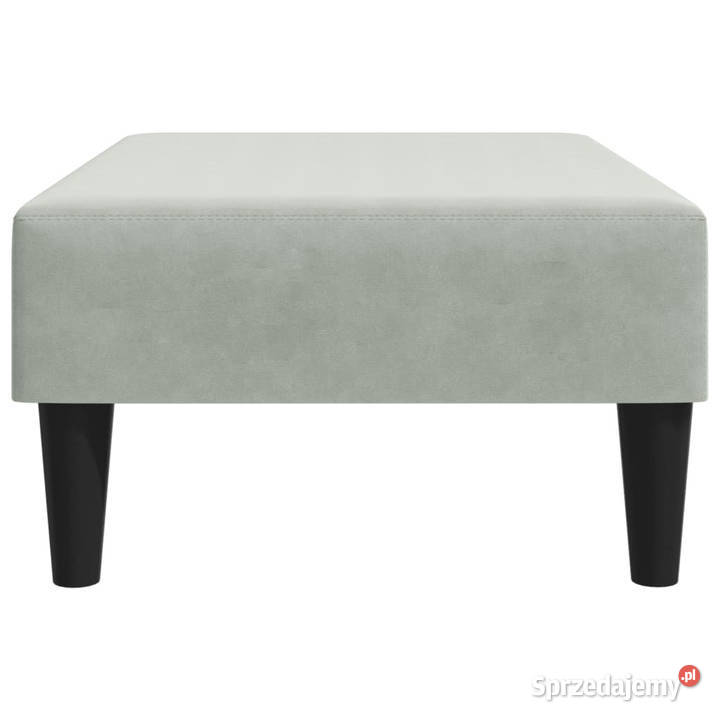 Podnóżek jasnoszary 77x55x31 aksamit WM379557 Warszawa sprzedam