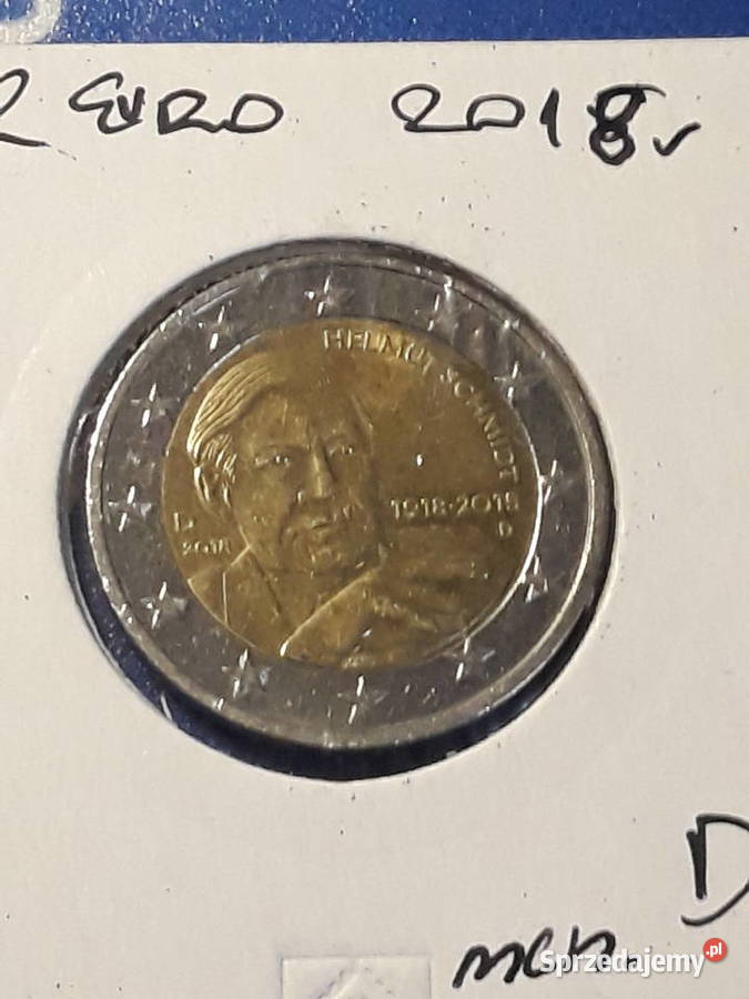 2 Euro Niemcy H Schmidt 2018 r men D Konin