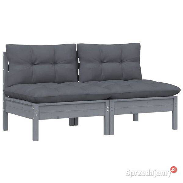 vidaXL 2osobowa sofa ogrodowa z antracytowymi Warszawa sprzedam