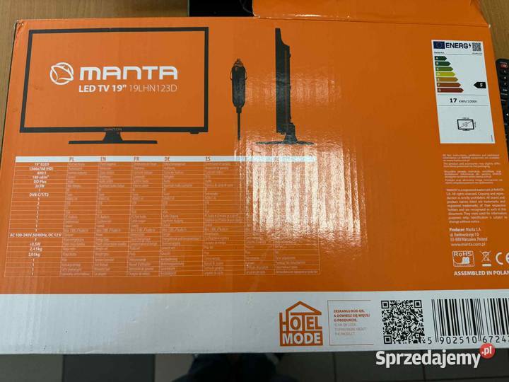 Telewizor LED Manta TV 19LHN123D 19 HD Ready Elbląg