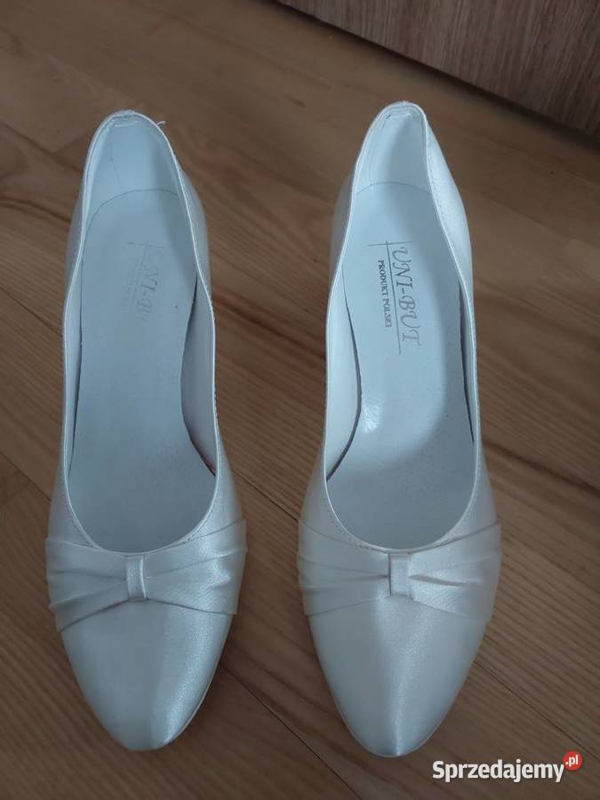 Buty ślubne satynowe ivory Rybczewice Drugie