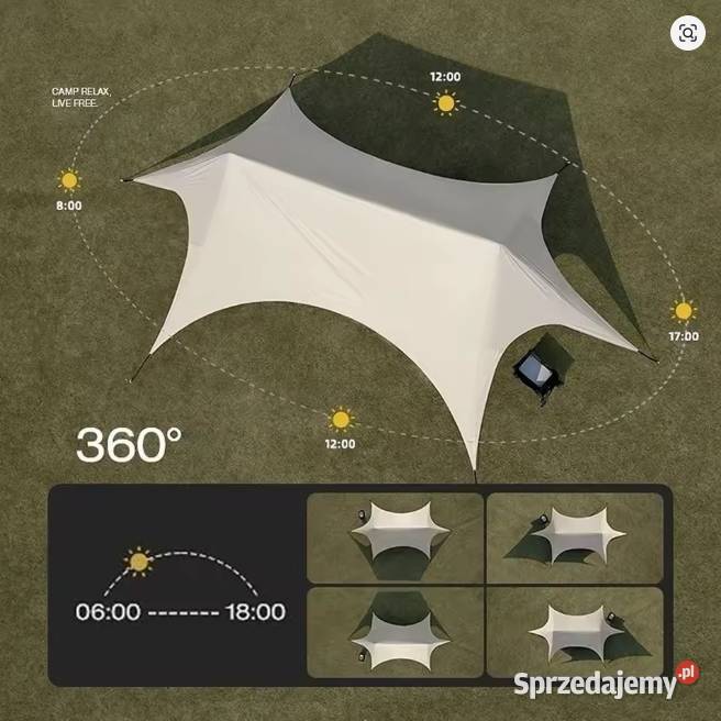 Wodoodporny Namiot Kempingowy Sześciokątny lubuskie Zielona Góra