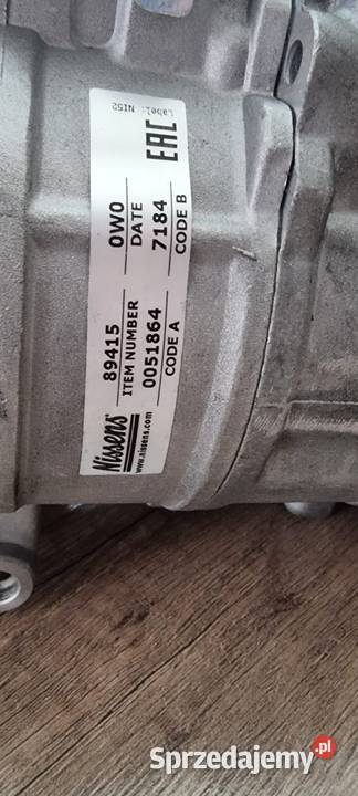 Kompresor klimatyzacji do Audi nissens 89415 lubelskie Chełm