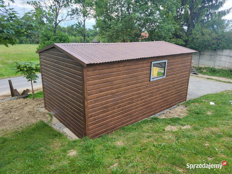 Garaż blaszany drewnopodobny 3x5 PREMIUM dolnośląskie Jelenia Góra