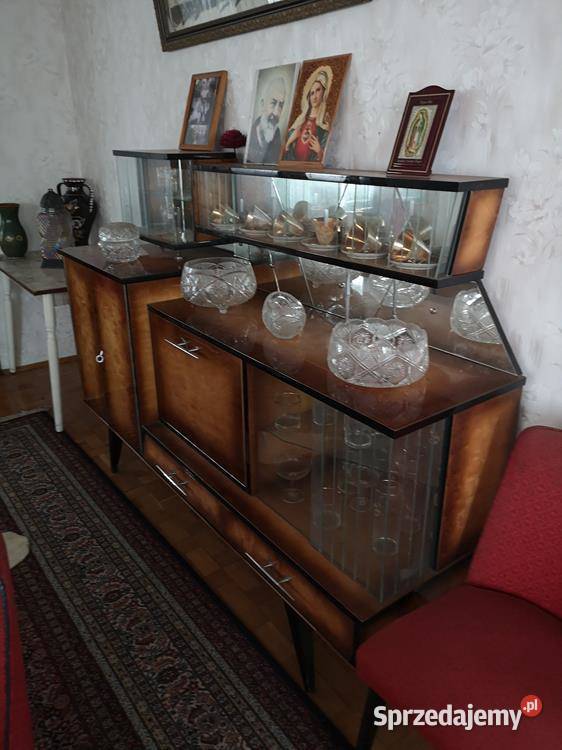 Vintage Komplet z Lat 50 Kanapa Stół 12 Krzesła Swarzędz