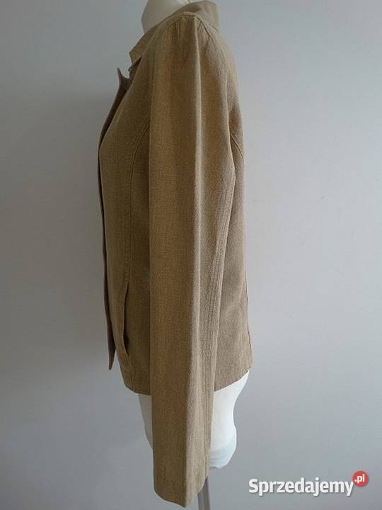 Kurtka Trencz Bosmanka Lniana Len Bawełna Lekka Łomża