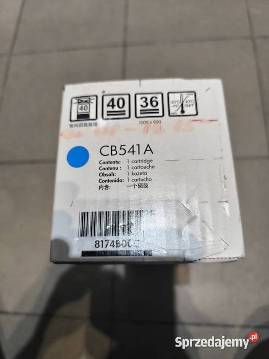 TONER ORYGINAŁ HP CB541A 125A NIEBIESKI 125A Kamień Pomorski