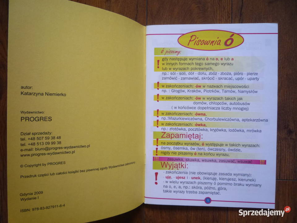 Ćwiczenia Ortograficzne klas 1 2 3 K Niemierko sprzedam