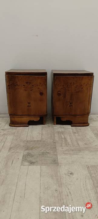 szafki nocne nakastliki arts deco stare vintage łódzkie Radomsko
