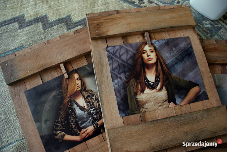 3x ramka drewniana na zdjecie obraz tryptyk Krosno sprzedam