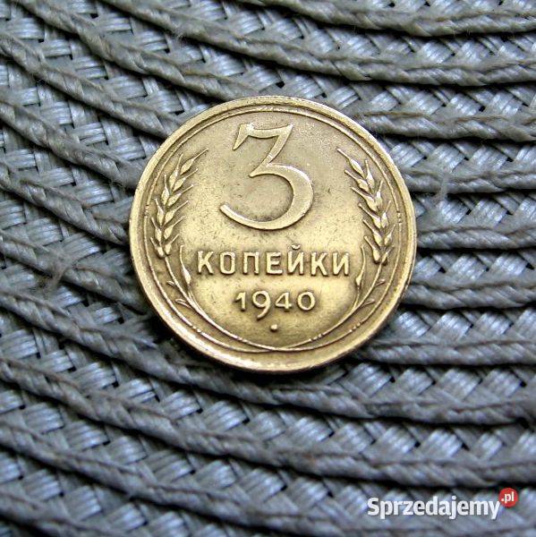 CCCP 3 Kopiejki 1940r Kalisz