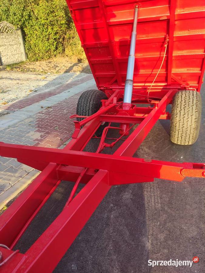 Przyczepa jednoosiowa z kiprem na trzy strony świętokrzyskie Łagów