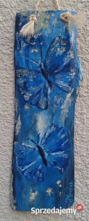 Obraz olejny na desce Maki na łące śląskie Rydułtowy