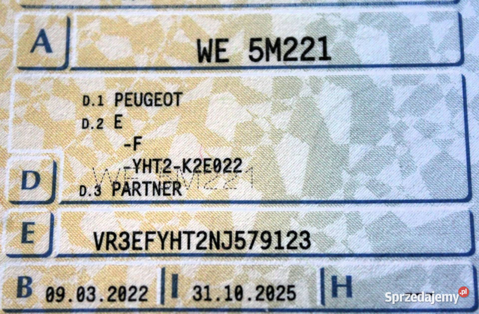 Peugeot Partner L2 FV23 ChłodniaMroźniaCarrier Sokołów