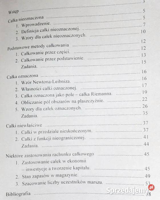 Rachunek całkowy Anna Welcz Chełm