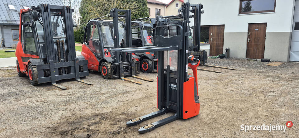 Elektryczny Paleciak Linde L10 2015 Triplex 445 Małkinia Górna