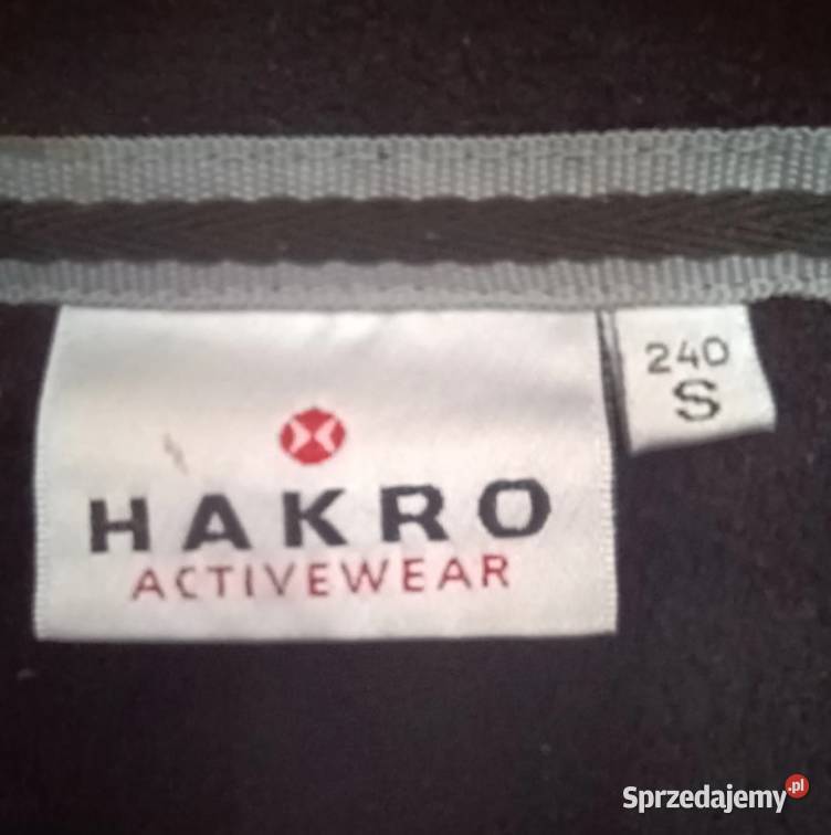 Bluza czarna polarowa HAKRO rozmiar S ciepła podkarpackie