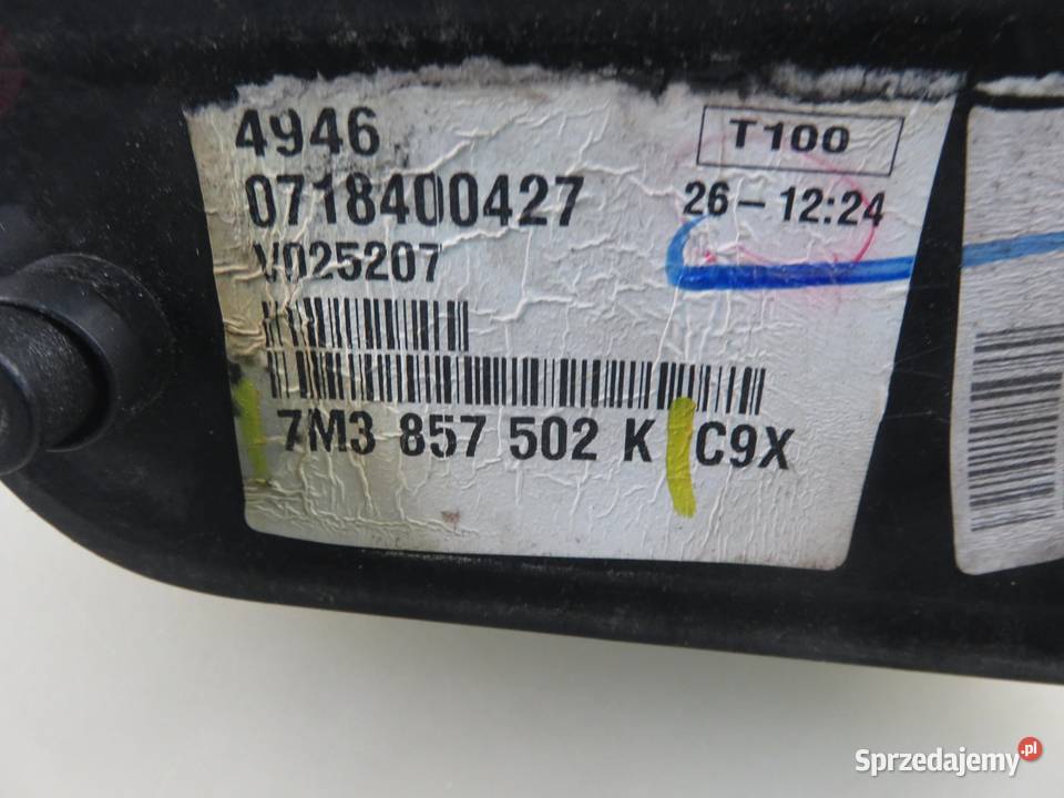 LUSTERKO PRAWE VW SHARAN LIFT KIERUNKOWSKAZ 6 osobowe małopolskie