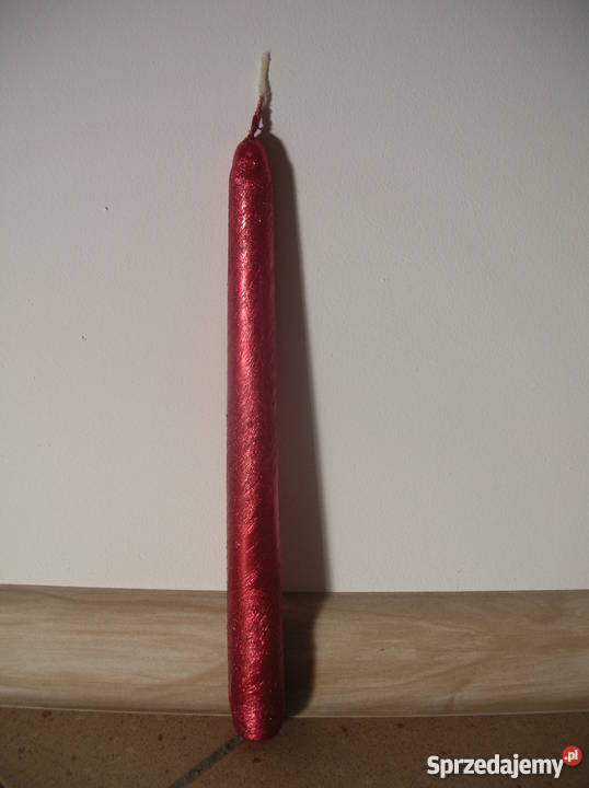 Świeczki Welurowe 275 Świece Metaliczne 190 odcienie czerwieni Dekoracje i ozdoby Siewierz sprzedam