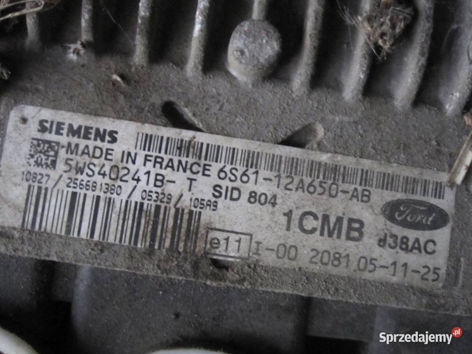FORD 14 komputer sterownik silnika 6S6112A650AB Części samochodowe