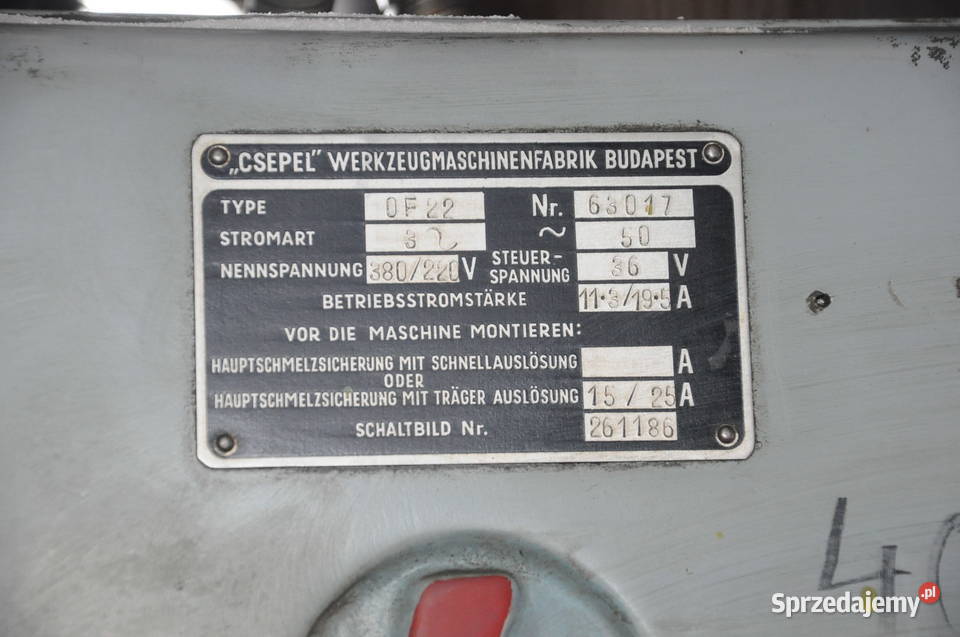 wiertarka słupowa OF22