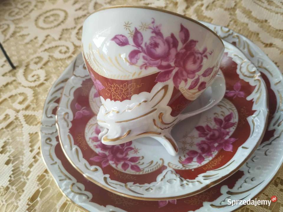 porcelanowe trio filiżanka PMP Gorzów Wielkopolski