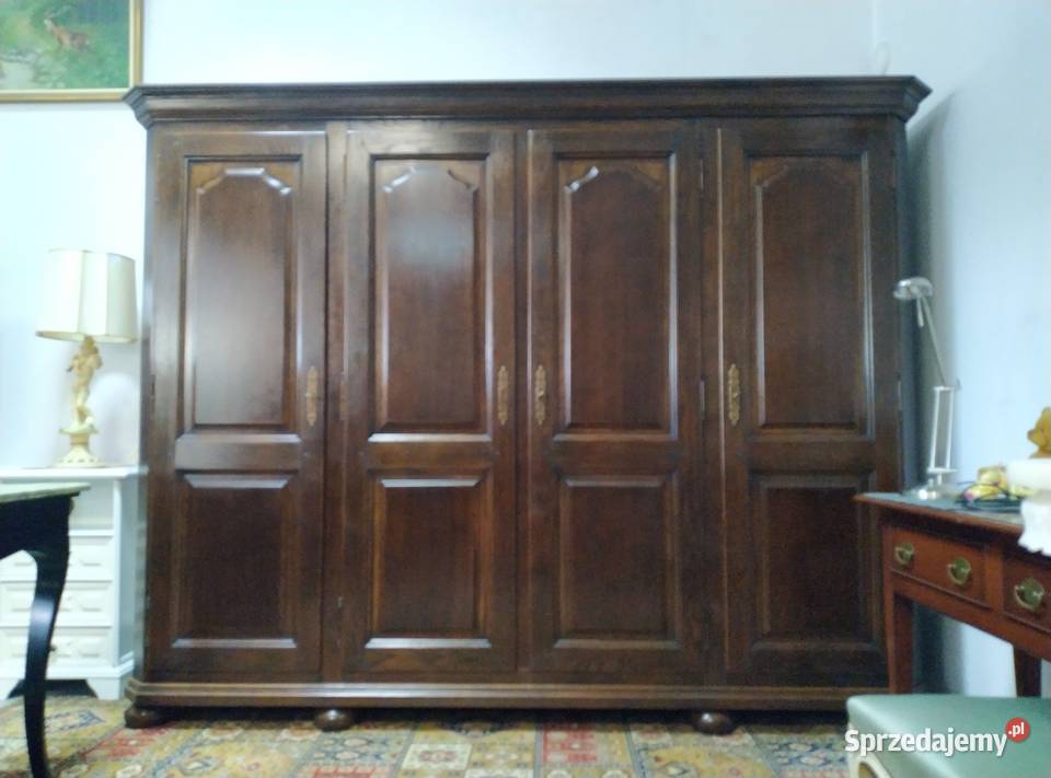 Solidna dębowa szafa 4drzwiowa lite drewno Białystok