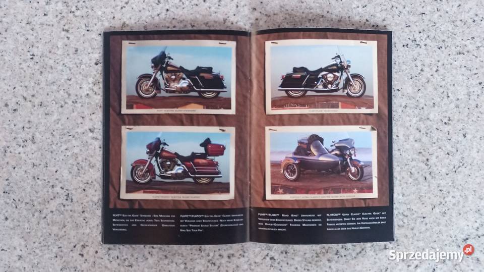 HARLEY DAVIDSON 1997 Program paleta modeli śląskie Bytom sprzedam
