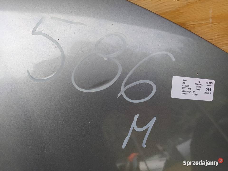 AUDI A3 8P MASKA MAŁY GRILL LY7H Zbierkowo