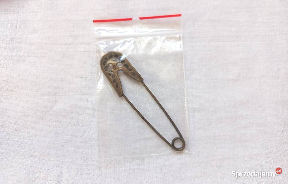 AGRAFKA ozdobna BROSZKA Złota ażurowa NOWA Białystok