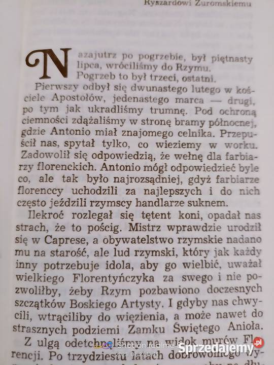 Stryjkowski książki Tommaso del Cavaliere Warszawa
