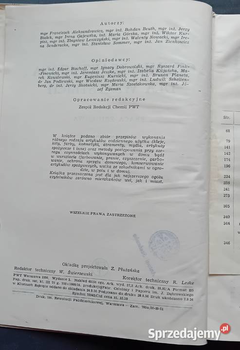Chemia praktyczna wszystkich PWT 1956 r Wydanie
