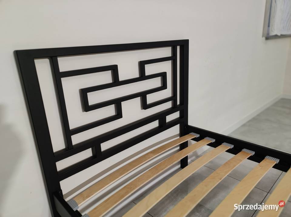 Łóżko metalowe nowoczesne pojedyncze 90x200 90cm Łańcut
