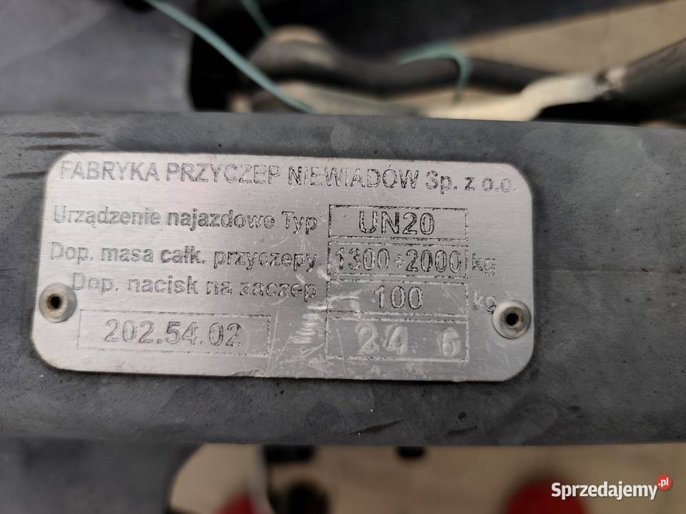 Przyczepa Dwuosiowa Hamowana 400m x 150m DMC 750 Wodzisław sprzedam