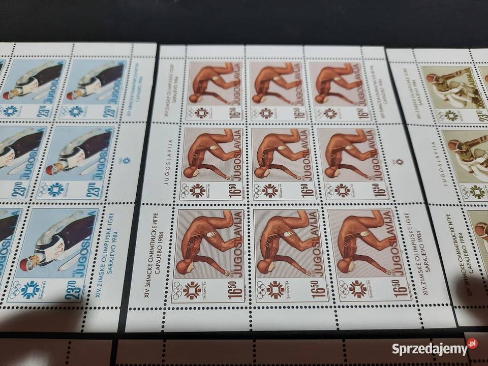 znaczki JUGOSŁAWIA 1984 Olimpiada Sarajewo 8 sprzedam