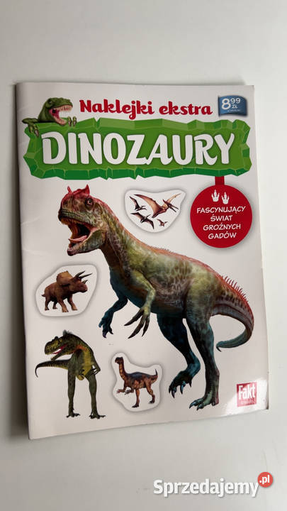 DINOZAURY Naklejki Ekstra Książeczka Edukacyjna Warszawa