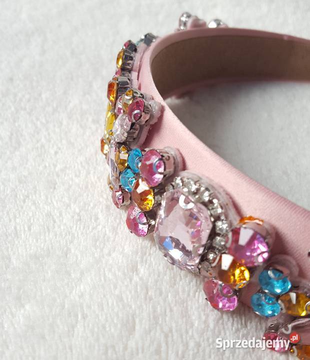 Różowa kolorowa opaska do włosów kamienie zachodniopomorskie Szczecin