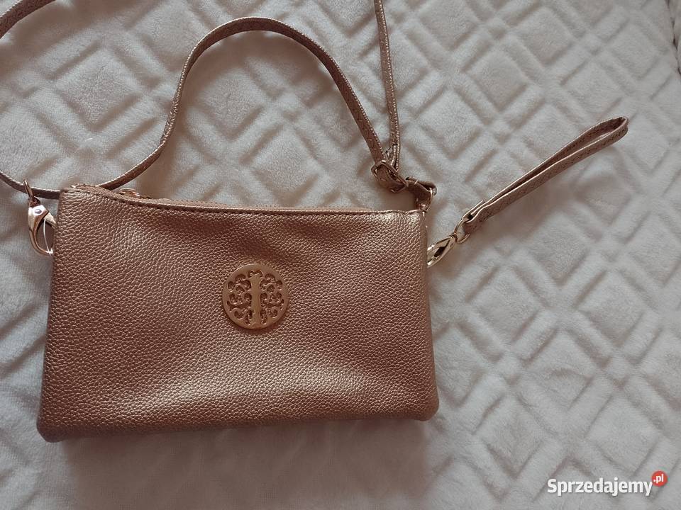 Złota torebka listonoszka saszetka z Londynu małopolskie Kraków