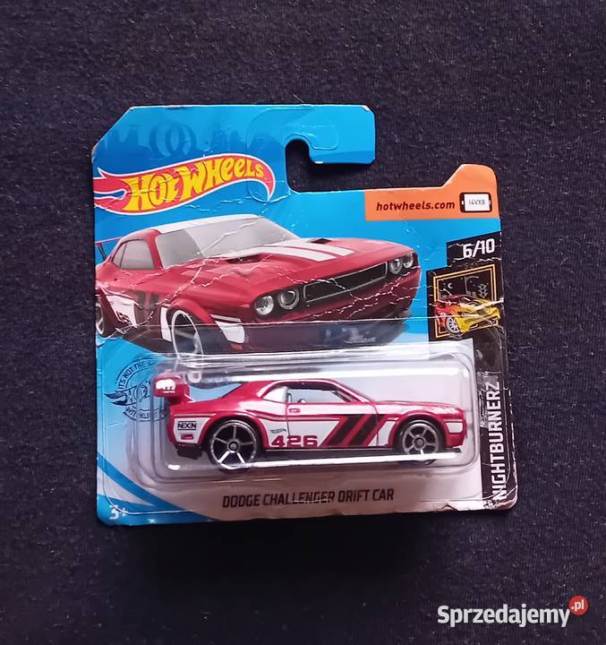 Hot Wheels Model Dodge Challenger Drift Car wielkopolskie Koźminek