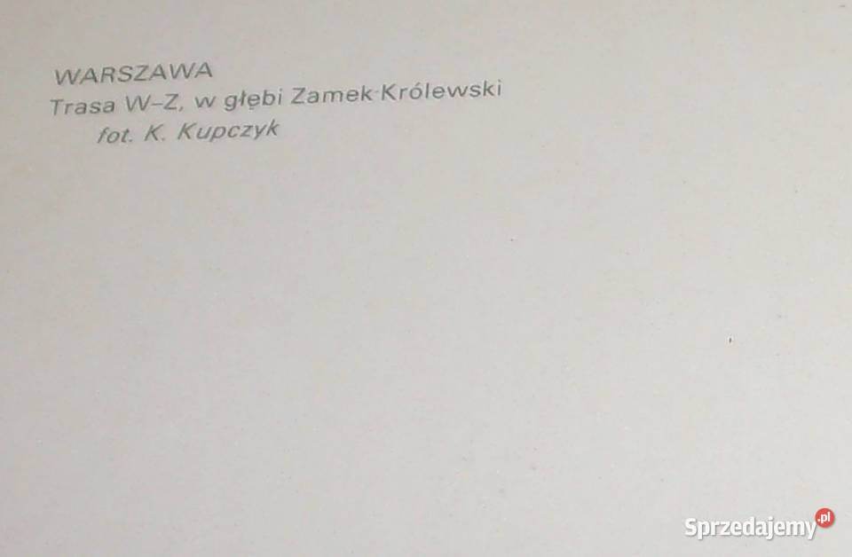 Warszawa na pocztówce z lat siedemdziesiątych