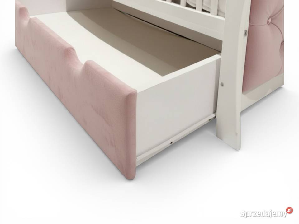 Łóżeczko dziecięce RÓŻOWE tapicerowane 120 x 60 zachodniopomorskie