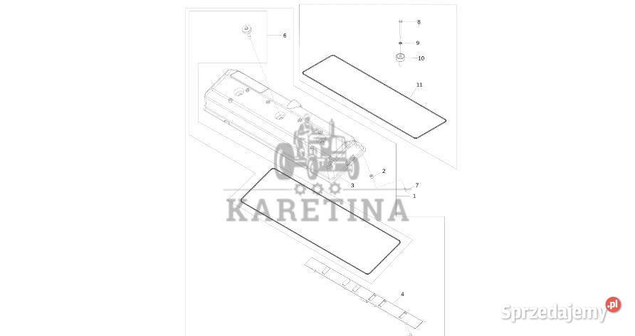 John Deere 9470RX Osłona zaworu R523531 Silnik Jastrzębniki