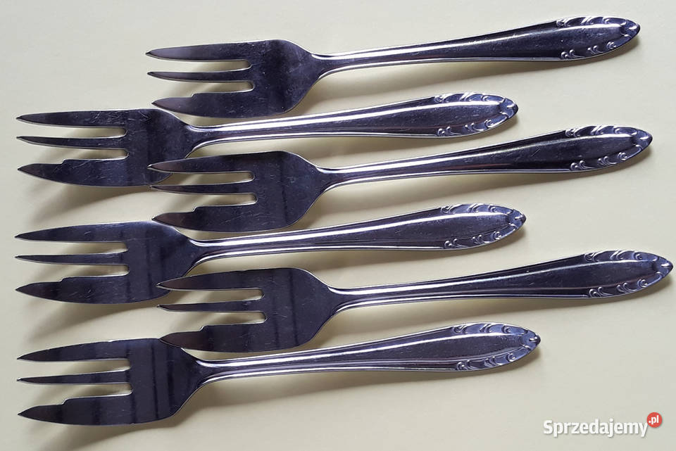Widelczyki deserowe Polwid sztućce PRL