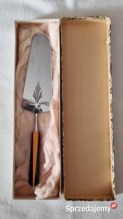 Łopatka do ciastatortu plastikowa rękojeść PRL Akcesoria cukiernicze Warszawa