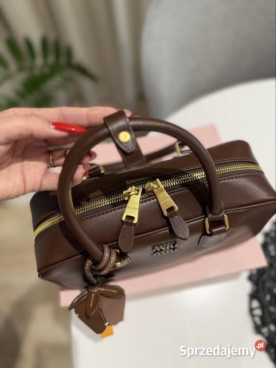 Torebka damska Miu Miu Arcadie bag brązowa skóra Rzeszów