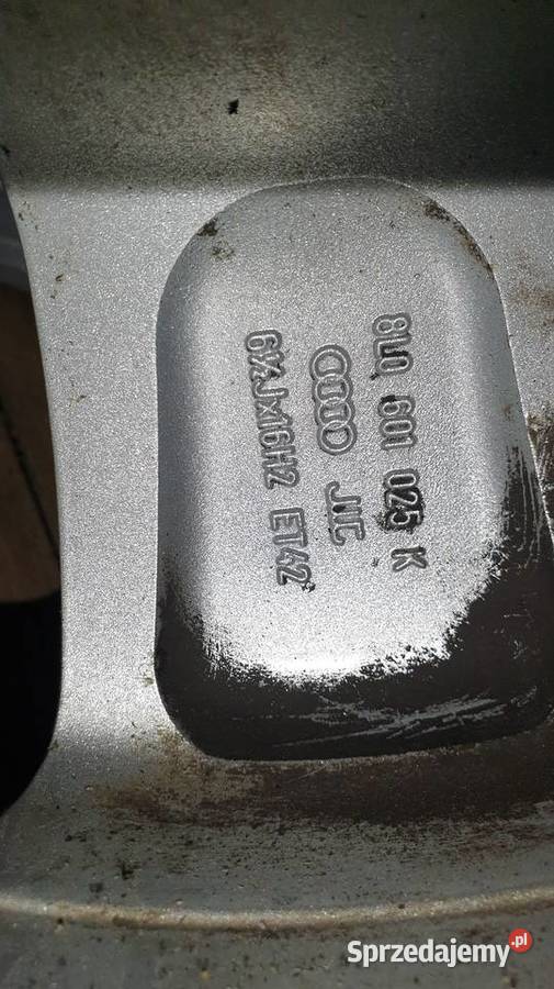 Alufelgi 16 5x100 Audi A3 8L ET42 8L0 601 025 K małopolskie Grybów