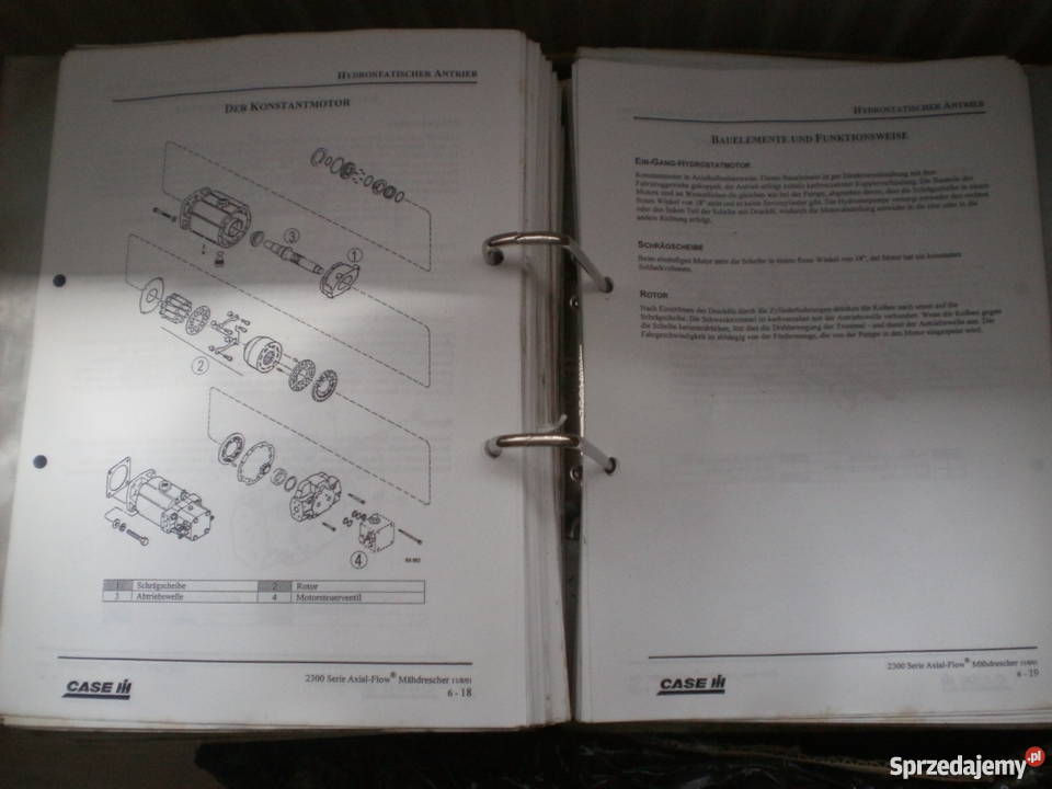 Instrukcja napraw Case IH Kombajn AxialFlow wielkopolskie