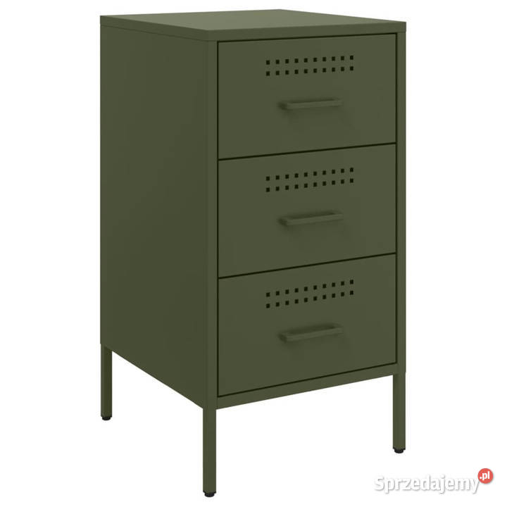 Szafka nocna oliwkowa 36x39x68 stal WM843086 Warszawa